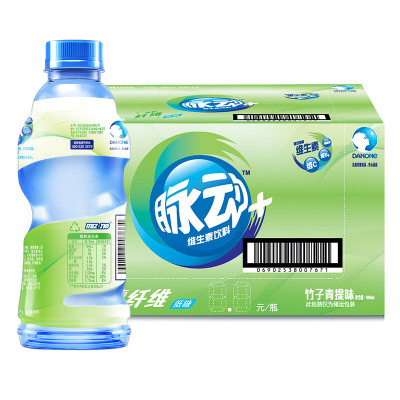 脉动 + 纤维 Mizone 竹子青提味 600ml*1*15 整箱