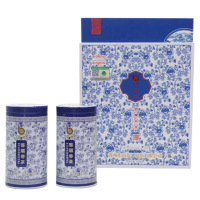 小青花礼盒碧螺春绿茶二级浓醇厚铁罐装礼盒100克