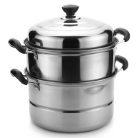 蒸锅 金厨系列 28cm不锈钢加深加厚二层多用蒸锅