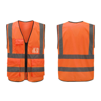 涤长丝双口袋反光马甲 SCP-596 反光背心马甲马夹[件]