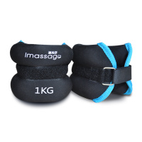 爱玛莎铁砂沙袋1KG负重绑腿隐形沙包带绑脚绑手护腕男女生负重跑沙袋