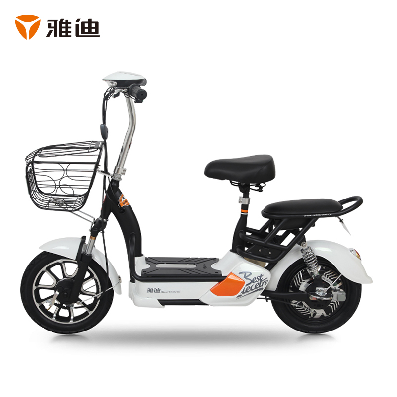 雅迪电动车新款小王子精致版48v电瓶车电动自行车踏板