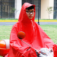 单人加厚雨衣 SCP-719 PVC防水凃层单人电动电瓶车摩托车雨披[套]