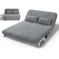 易瑞斯 可坐 可躺 可靠 多档调节 可折叠沙发床 1900*1000mm (颜色可选 藏青/ 浅灰/咖啡)