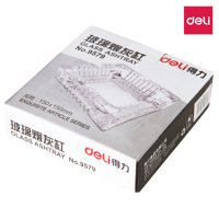 得力(deli)9579 玻璃烟灰缸 15*15*4cm