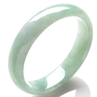 帛兰梓韵 天然翡翠手镯时尚百搭女款糯种淡绿色翡翠玉镯子自戴翡翠镯子