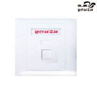 优族(youzu) YZA-1001 单口面板墙壁平口面板86型面板 网络 与 语音面板空面板