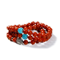 竞天 南红玛瑙手链 手串6mm珠粒