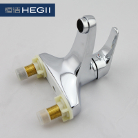 恒洁(HEGII)洗脸盆柜台盆龙头HMF3111W 全铜冷热洗手盆洗脸盆水龙头 单把双孔面盆龙头