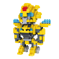 俐智loz钻石小颗粒积木 塑料拼插拼装积木玩具大黄蜂 9401