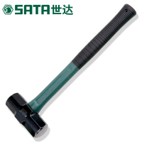 (SATA)铁锤小铁锤子纤维柄石工八角锤木工铁锤铁榔头方头建筑榔头铁锤子大锤 6磅(92344)