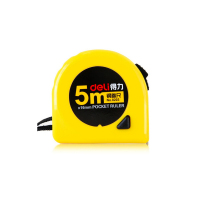 得力(deli)8206 钢卷尺工程尺测量尺绘图尺刻度尺5米碳钢尺带宽19mm