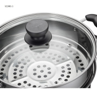 苏泊尔SZ26B1易存储不锈钢双层复底蒸锅 26CM