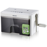 得力9934碎纸机(白)(台)大功率纸张文件粉碎机商用便携废纸廉碎机 办公设备