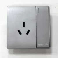 法恩莎(FAENZA) Q2系列 一开双带三极插座 开关插座 太空灰 16A 86*86mm