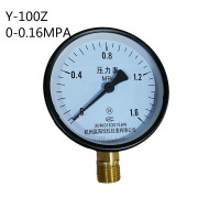 富阳华科压力表储气罐轴向表Y60/100/100Z表面1.0/1.6/2.5MPA Y-100Z 轴向背接式0-1.6M