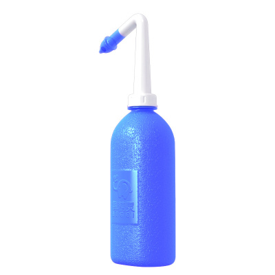 鼻精灵(BEGGI)洗鼻器套装(洗鼻壶+2.7g*50包洗鼻盐+量杯+搅拌棒+温度贴+1包软抽)XBQ-D 儿童鼻腔护理