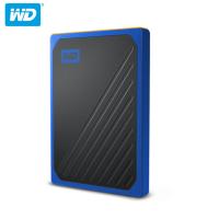 西部数据(WD)500G USB3.0移动硬盘 固态PSSD My PassportGo钴蓝色WDBMCG5000ABT