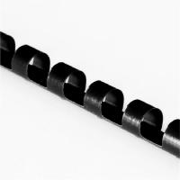 得力3835-21孔装订胶圈(黑)(100支/盒)装订耗材 装订用 耗材 财务用品