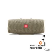 JBL Charge4 音乐冲击波4 蓝牙小音箱 便携迷你音响 低音炮 防水设计 支持多台串联 沙黄色