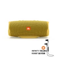 JBL Charge4 音乐冲击波4 蓝牙小音箱 便携迷你音响 低音炮 防水设计 支持多台串联 黄色