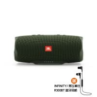 JBL Charge4 音乐冲击波4 蓝牙小音箱 便携迷你音响 低音炮 防水设计 支持多台串联 森林绿