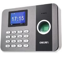 得力3747指纹考勤机(银黑)指纹打卡机 考勤机 指纹打卡器 员工手指识别 签到机