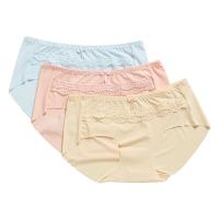 红豆居家(Hodohome)女士甜美性感蕾丝无痕内裤均码三条装