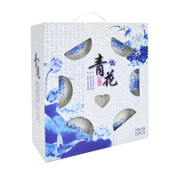 SCP青花陶瓷餐具6碗6勺 SCP-4475 (套)