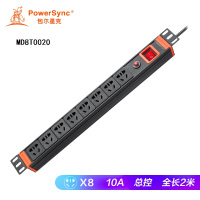 包尔星克MD8T0020 10A 8位 PDU机柜专用电源插座 2米