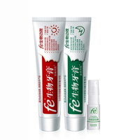 Fe金典牙医 早晚牙膏+牙白灵 生物牙膏 组合套装 100g*2加送50g 9119(单位:套)