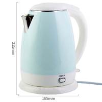 得力85608电热水壶(粉)烧水壶 家用不锈钢电水壶 自动断电水壶 保温水器 保温壶