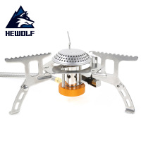 健芬欣公狼户外分体式便携炉头 野餐节能电子打火露营装备野炊防风炉头