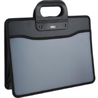 得力5579织布手提包(黑)(只)文件袋 文件包 收纳 会议办公 手提商务公文包 资料袋