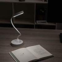 得力4327_LED充电台灯(白色)台灯 护眼儿童台灯 保视力台灯 创意台灯 得力小夜灯