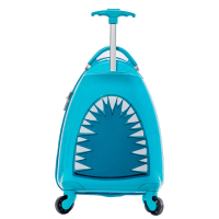 洛克兰(Rockland) 16英寸儿童双语故事万向轮拉杆箱 B02小鲨鱼