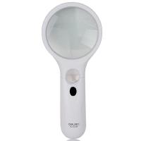 得力9099LED放大镜(白色)(个)放大镜 高清镜 高倍镜 便携式放大镜