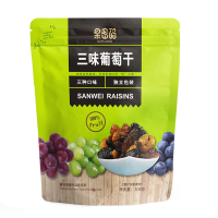 事农蜜饯果干黑加仑香妃无核白葡萄干新疆特产零食三色葡萄干108g(休闲零食)