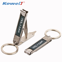 韩国(kowell)进口指甲刀单个装便携指甲剪钳家用多功能折叠指甲刀 灰色
