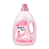 金纺衣物护理剂柔顺剂洗衣液伴侣防静电淡雅樱花香氛4L*3