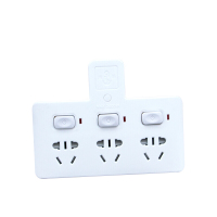 海锚一转三带独立开关转换插头多孔排插 接线板 拖线板 插板 安全防护