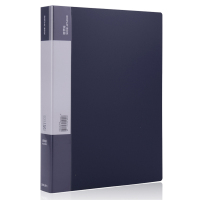 得力(deli) 5118 60页 资料册(浅蓝/浅灰/深灰/深蓝 颜色随机) (单位: 个) 深蓝色