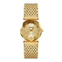 左薇莎(Jowissa)瑞士原装进口手表棱钻系列星状切割表镜镶钻时装女士腕表石英超薄女表 J5.819.M