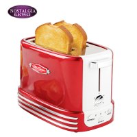 诺思得其(Nostalgia Electrics)家用多士炉RTOS200三明治烤面包片机 双面烘烤取消按键 电热管加热