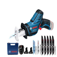 （防风防汛）博世(BOSCH)GSA12V-Li 锂电充电式马刀锯电锯往复锯切割机 家用多4.0Ahx2 不锈钢材切割锯