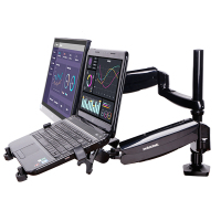 惠普(hp)液晶电脑显示器支架 显示器支架臂双屏笔记本支架桌面旋转显示屏支架 D5F2