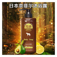 HLL(熊野油脂) 600ml 马油 奈菲尔 无硅油 沐浴露(计价单位:瓶)