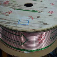 帮客材配 豫七星 家用空调木轮铜管（Ф 9.52*0.7mm）纯紫空调铜管 整盘起售 120公斤/盘 金色