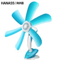 海纳斯(HANASS)风扇MSE 690J 迷你小风扇 静音办公夹扇学生宿舍床头扇 六叶家用1档自然风机械控制电风扇