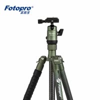 富图宝(Fotopro) 空气1号墨绿色碳纤维三脚架单反微单相机专业摄影超轻便携旅行三角架手机拍照自拍云台套装通用